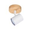 GU10 Ceiling Light - NETTLIFE - GU10 Spot Ceiling Light - White - Wood - 350° Adjustable