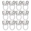 12Pcs Finger Picks Adjustable Stainless Steel Banjo Ukulele Guitar Plucked Strings ToolSilver