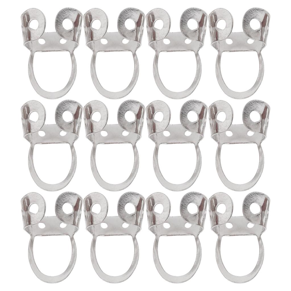 12Pcs Finger Picks Adjustable Stainless Steel Banjo Ukulele Guitar Plucked Strings ToolSilver