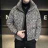 Men's 2025 Winter Trendy Printed Down Jacket - Lightweight, Thick & Stand Collar Outerwear