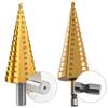 3-12mm 4-12mm 4-20mm HSS Straight Groove Step Drill Bit Set Titanium Coated Wood Metal Hole Cutter Core Drill Bit Set
