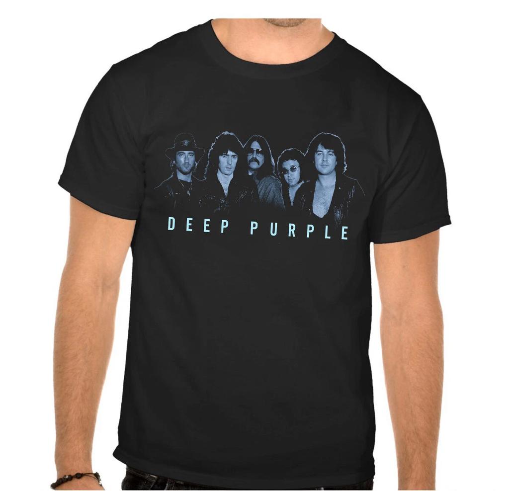 DEEP PURPLE Rock Band Rock Music legends Black T-shirt -906-