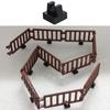 10pcs Stairs Compatible with 6020 Fence Construction Guardrail Assembled Building Blocks KIDS MOC Bricks Spare Parts Toy
