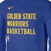 Nike Men's NBA Dri-FIT Golden State Warriors Practice Long Sleeve T-Shirt Blue FD9949-495