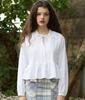Watch Out Baby Frill Collar Ruffle Blouse_White