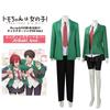 Anime Tomo-chan Is A Girl! Tomo Aizawa Junichirou Kubota Cosplay Costume Wig Green Outfit School Uniform Skirt Spats Men Women