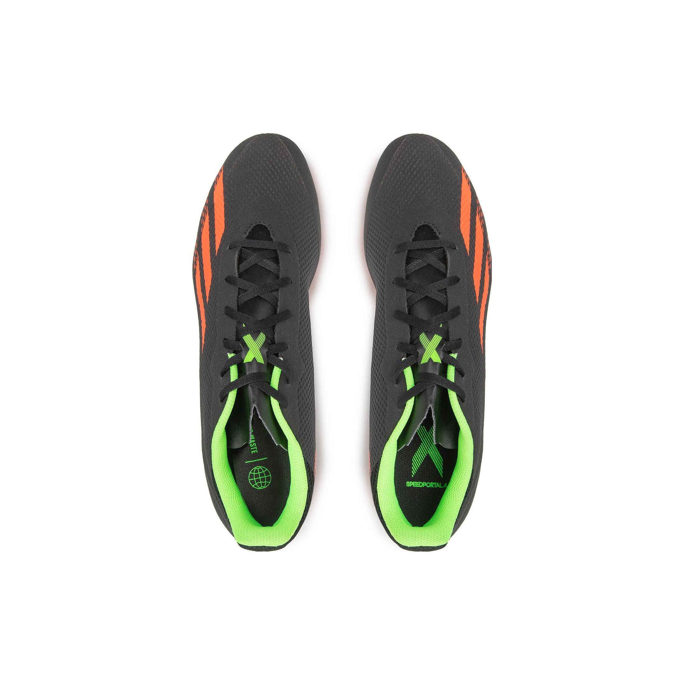 Adidas X Speedportal.4 FG Black Solar Red Мужские кроссовки Core-Black Solar-Green GW8493 — фото 5