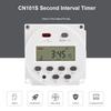 Gaqqee 1 Second Interval 12V 24V 110V 220V Digital LED Timer Switch 7 Days Weekly Programmable Time Relay Programmer CN101S3