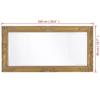 Miroir mural - vidaXL - Baroque - 100x50 cm - Doré - Élégance Chic
