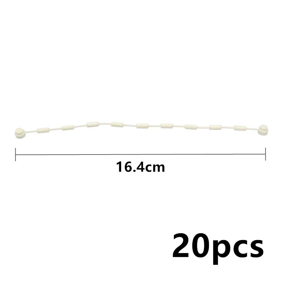 20Pcs MOC High-Tech Chain Links Bricks 63141 String featuring End Studs Construction Blocks Kid Playthings Works With x127c41 x127c11 x127c31