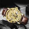 Vintage Men Watch Hollow Round Dial Faux Leather Strap Casual Formal Watch Accurate Quartz Wristwatch Fashion Jewelry Gift