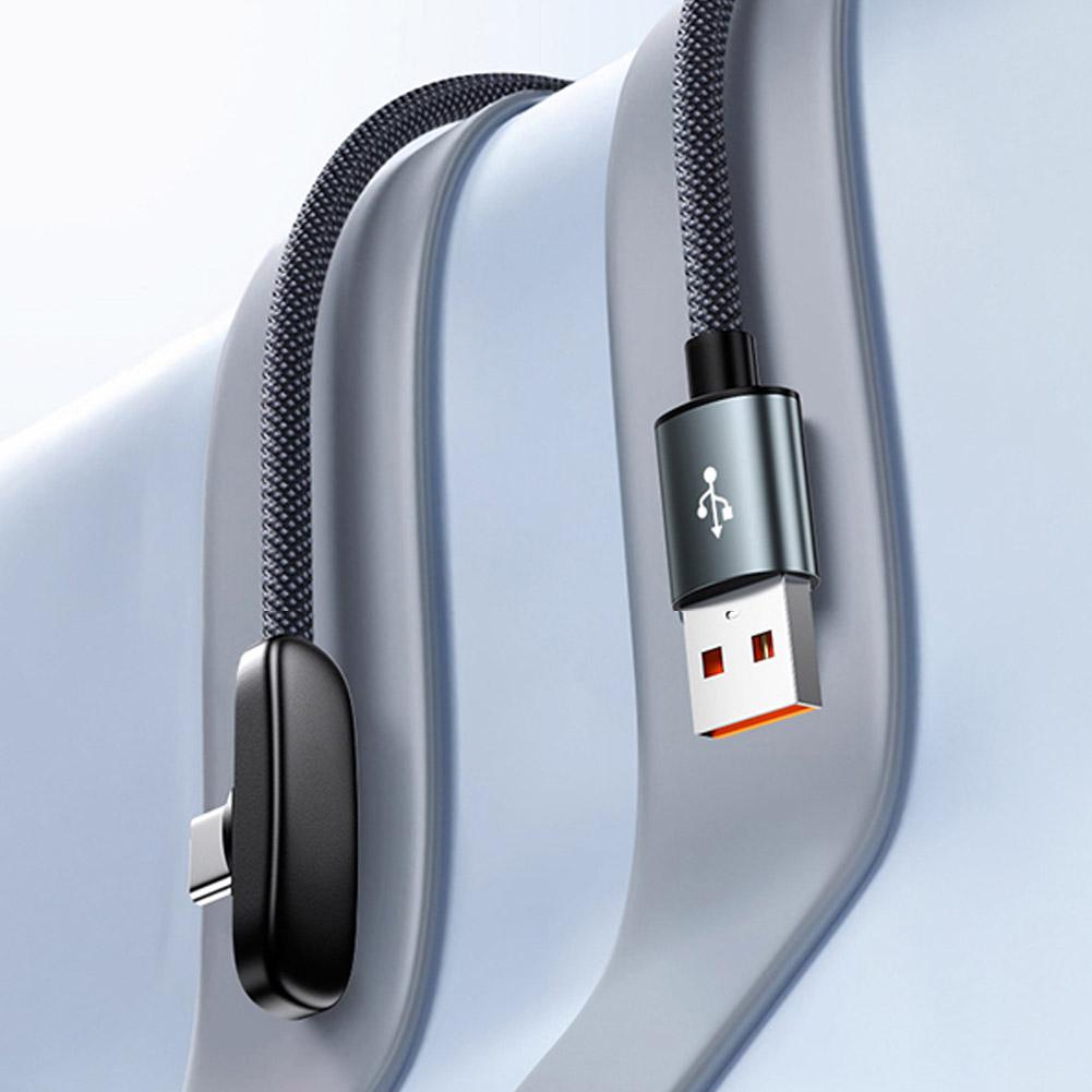 100W Fast Charging Cable Right Angle 90 Degree USB C Type C Data Cord Mobile Cell Phone Fast Charging Data Cable for Samsung MI