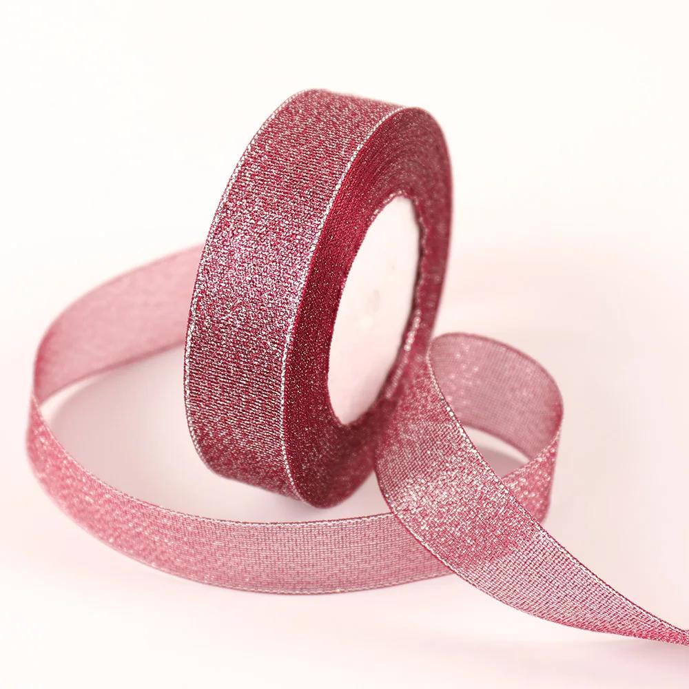 25yards 20mm Colorful Onion Glitter Ribbon for Gift Packaging Webbing Christmas Wedding Decoration Supplies Handmade Ribbons