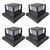 Solar Powered Post Light IP54 Waterproof Outdoor Column Patio Fence Light For Garden Decoration Courtyard Pathway Solar Lamp
