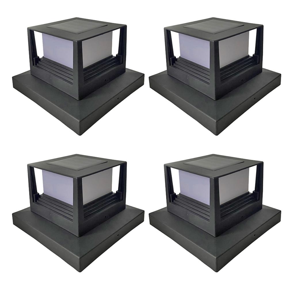 Solar Powered Post Light IP54 Waterproof Outdoor Column Patio Fence Light For Garden Decoration Courtyard Pathway Solar Lamp
