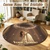 Round Rug Custom NameAriana Grande Pattern Non Slip Carpet Home Floor Decor