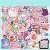 50pcs Axolotl Stickers Waterproof Reusable Adhesive For Laptop/phone/suitcase