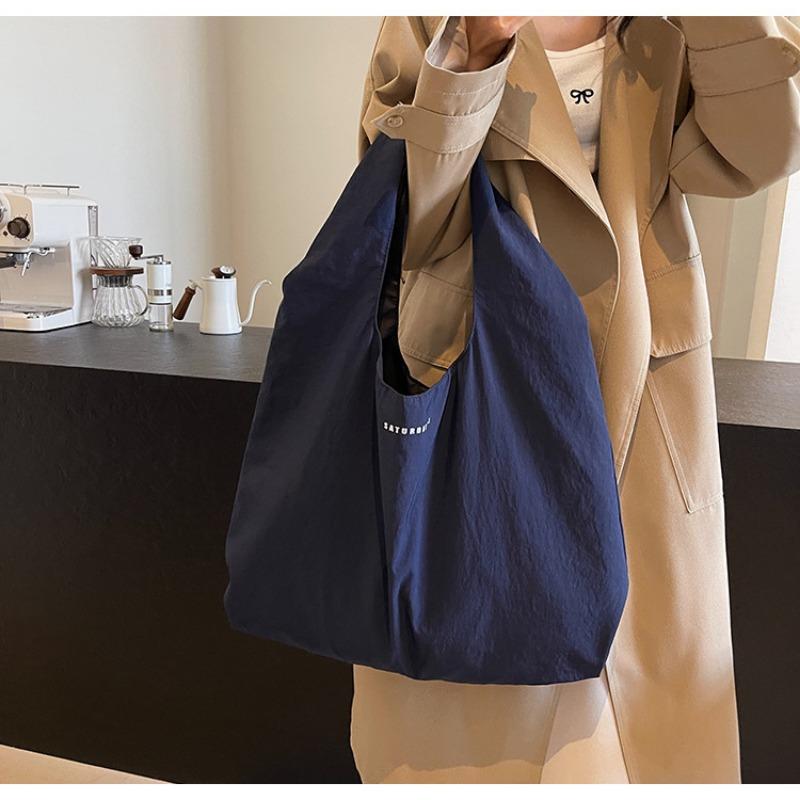 Color Collision Letter Casual Handbag 2025 New Simple Shoulder Bag