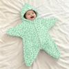 Infant Flannel Swaddle Blanket with Leopard and Polka Dot Print and, Sleep Sack Wrap, Cozy Travel Swaddle for Outdoor Use