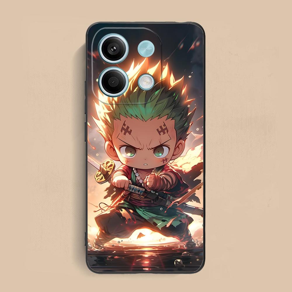 Anime Zoro Mobile Phone Case for Xiaomi Redmi Note 14 13 12 11 A5 3 2 1 Pro Plus 4G 5G Colour Printing Protective Pretty Cover