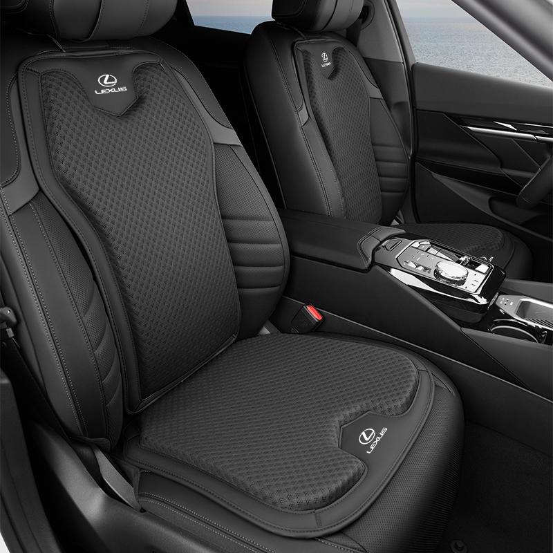 Car Seat Ice Silk Cushion Backrest Waist Pad Protector Cover Interior For Lexus CT200h ES250 ES300h IS250 IS200 GS300 GS460