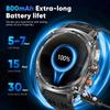 Nieuwe 800mAh Grote Batterij Smartwatch Heren 1.75" AMOLED HD Display LED Zaklamp Sport Fitness Bluetooth Bellen Smartwatch Heren