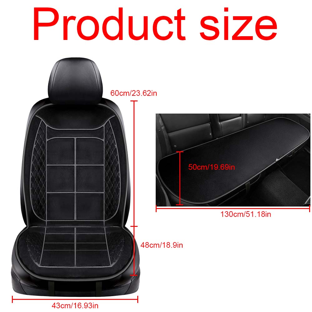 Car Seat Heating Pad 12V/24V Universal Upgraded Car Seat Heating Pad Seat 10s Fast Heating 3-speed Temperature Adjustment