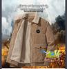 Men's 2025 Corduroy Lamb Wool Coat - Velvet Lined Cotton Winter Jacket