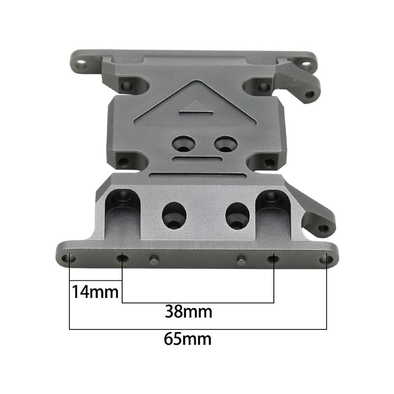 BDXRC Metal Chassis Gearbox Mount Transmission Holder for 1/10 RC Crawler Axial SCX10 II 90046 90047 90075