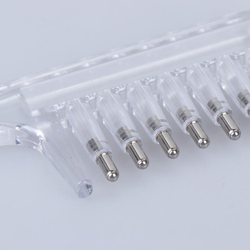 Unisex Essential Oil Applicator Massage Comb Built In Liquid Reservoir Rolling Metal Teeth For Hair Growth Beard Care