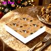 20pcs Disposable Napkins with Halloween Pattern Print for Wedding,Parties,and Daily Use for Thanksgiving Fall Christmas Table Decoration