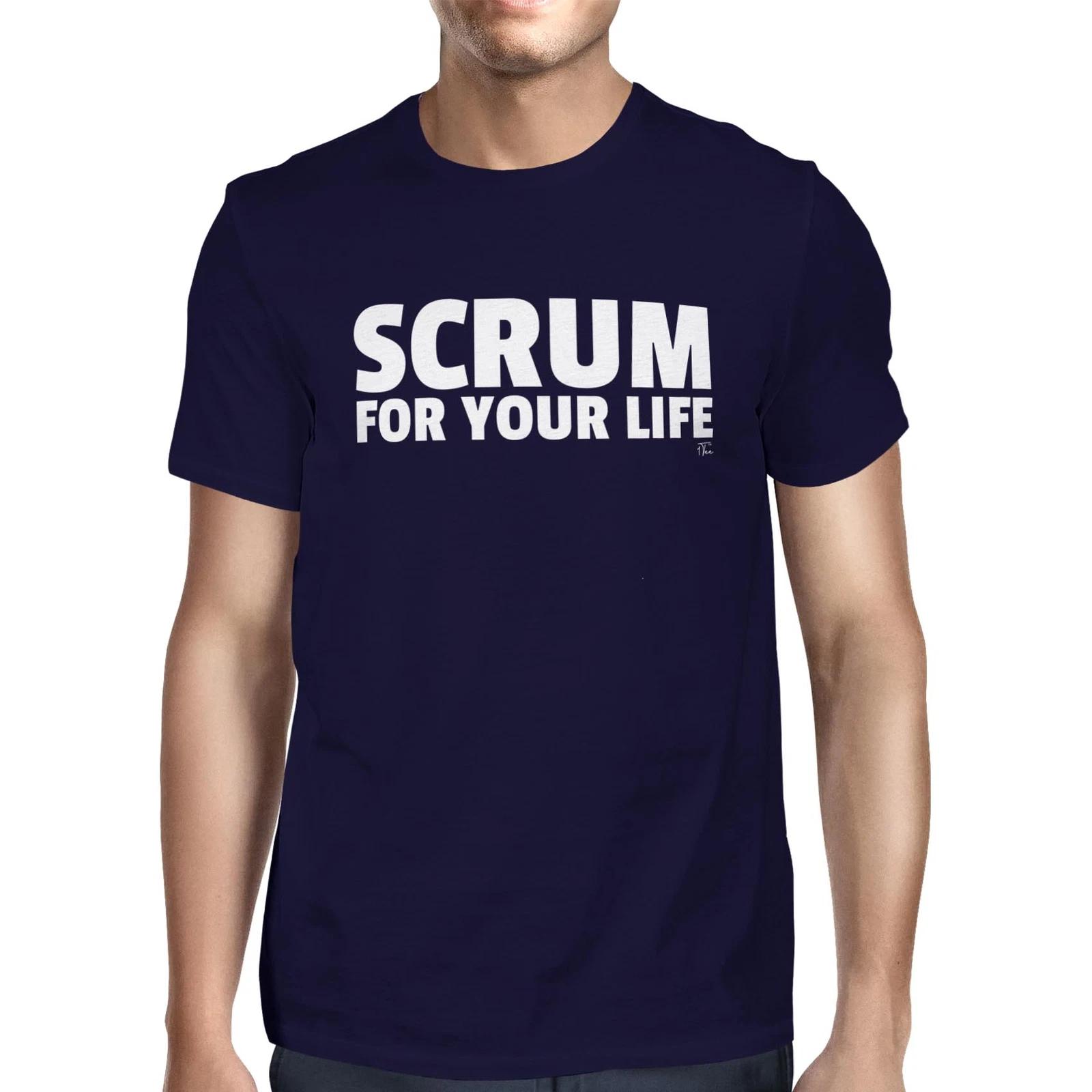 1Tee Mens Scrum For Your Life Rugby T-Shirt XL