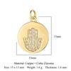 Trendy Brass Cubic Zirconia Life Tree Crown Charm Women Fish Paw Cow Pendant DIY Jewelry Bracelet Earring