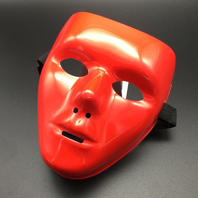 Unique Hand-painted White Full Face Mask For Halloween Costume Parties And Performances
