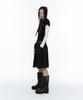 Rough Neck Out-Pocket Pleated Skirt Black