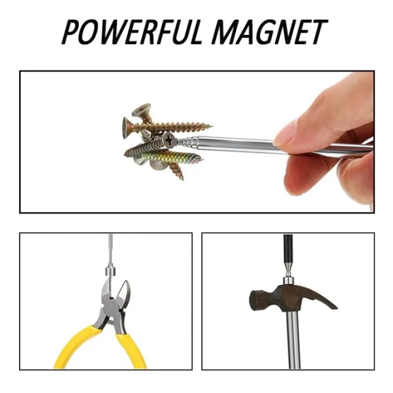 Retractable Pen-Type Pick-Up Magnetic Tool Screw Collector Pickup Object Extractor Antenna Garage Car Repair Tool