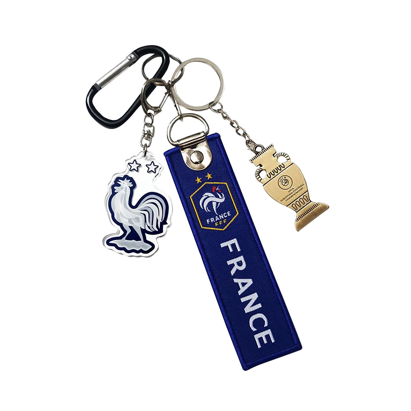 2024  European Cup France Italy Netherlands Portugal  Team Emblem Football Keychain Fan Pendant One Size