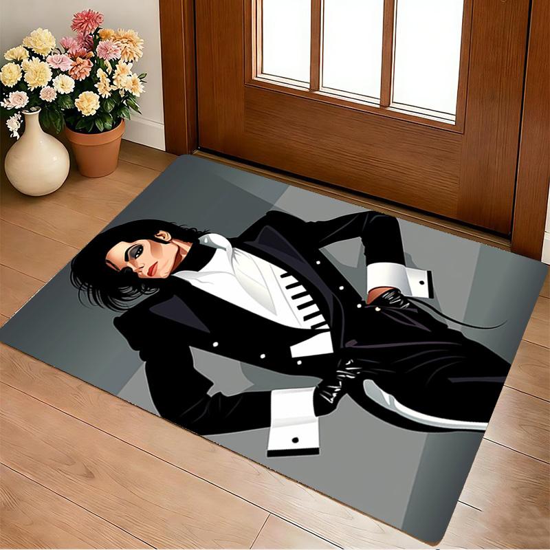 Michael Jackson Living Room Nonslip Area Rug Soft Carpet For Bedroom Gameoom Playroom Sofa Office Home Decor Doormat