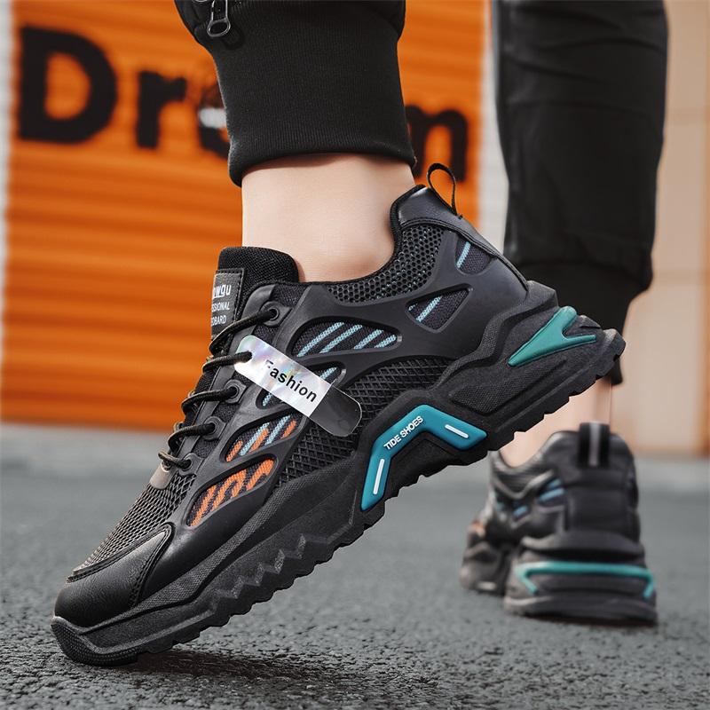 Fashion 2026 Men's new sports shoes four season thick soled comfortable anti slip running wear-resistant sneakers zapatillas para hombre