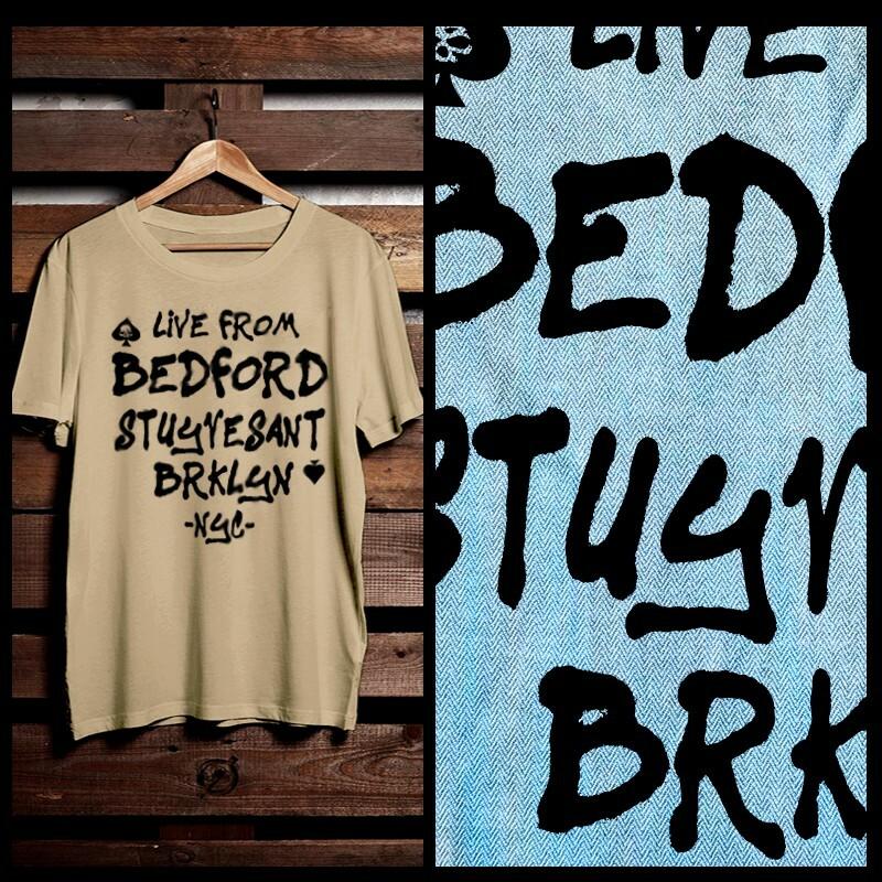 

Hip Hop t-shirt 90s rap music underground Cypha Brooklyn Bed-Stuy XL Tan 2XL