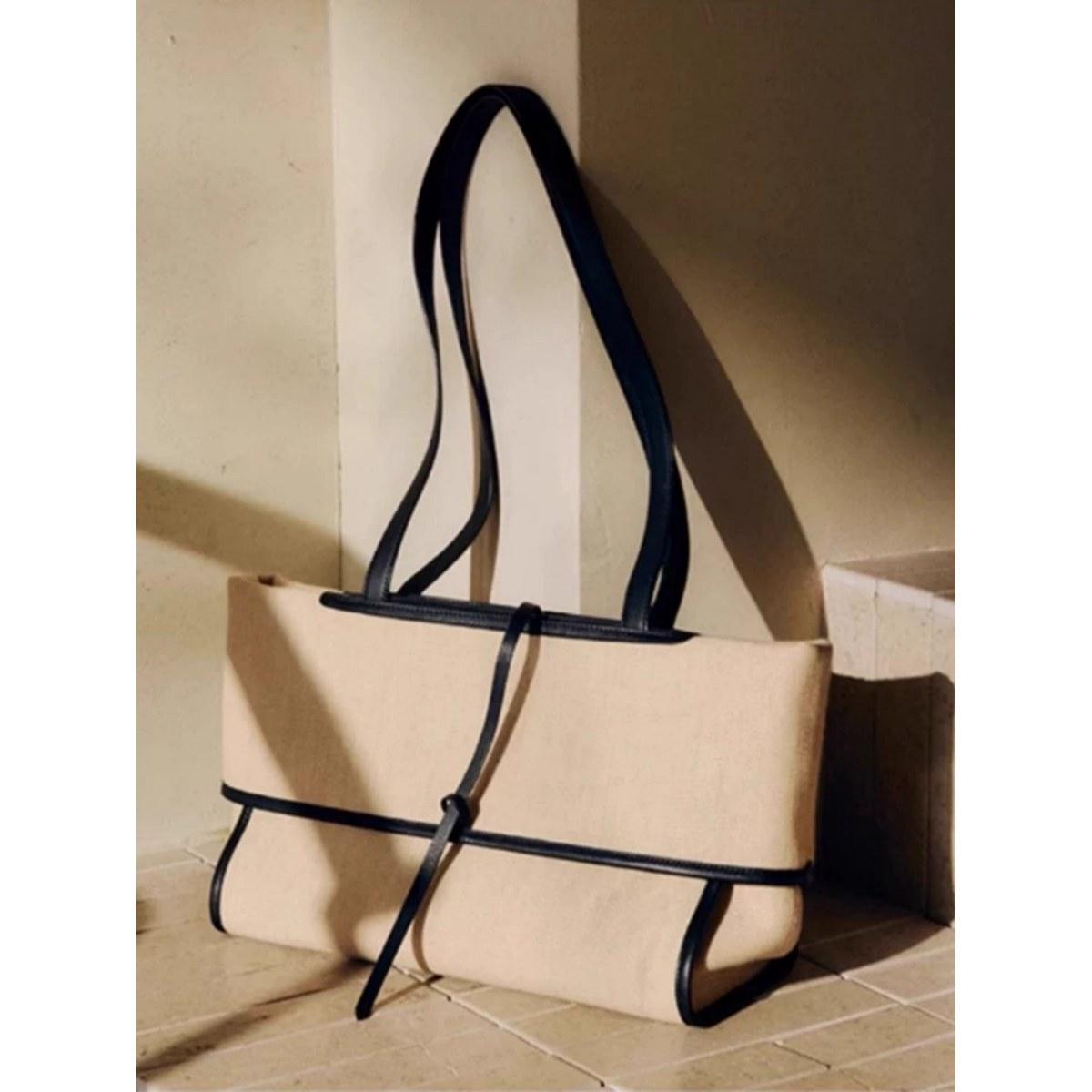 

Вместительная сумка-тоут женская новый дизайн нишевая сумка через плечо сумка для работы абрикосовый