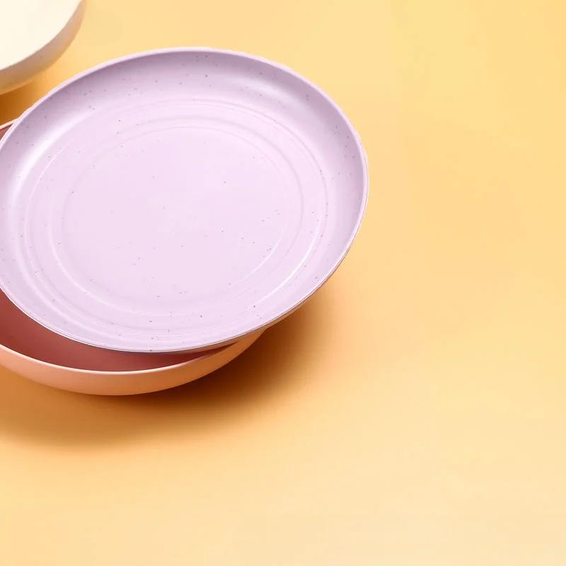 Plastiktablett Koreanischer Cartoon Überglasur Multifunktion Snack Kuchenplatte Spuckknochenschale Kleiner Teller Heimküchenzubehör