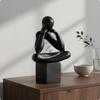 Thinker Statue, Modern Minimalist Meditation Pensive Pose