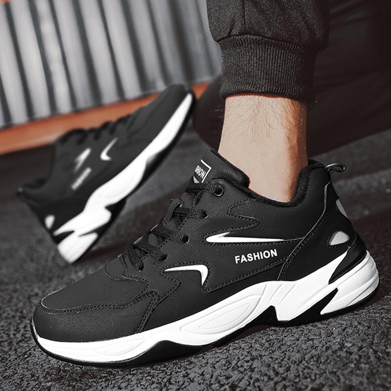 Мужские зимние ботинки Мужские зимние ботинки Зимние теплые кожаные водонепроницаемые — фото 13