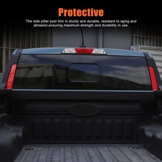 Reflektierende rote Heckscheiben-Spoiler-Säulenabdeckung für Ford Maverick 22-25
