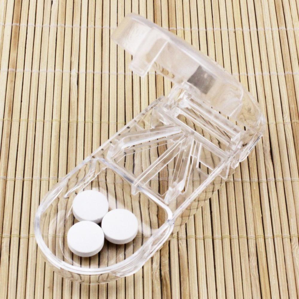 New Hot Portable Splitters Cutter Medicine Split Drugs Vitamin Tablet Cutting Pills Box Container Storage Cases Organizer Care