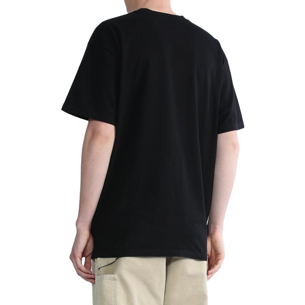 Carhartt WIP T-Shirts Men's Black Crew Neck Moderate Straight Fit CHXTEI030183I-BKX