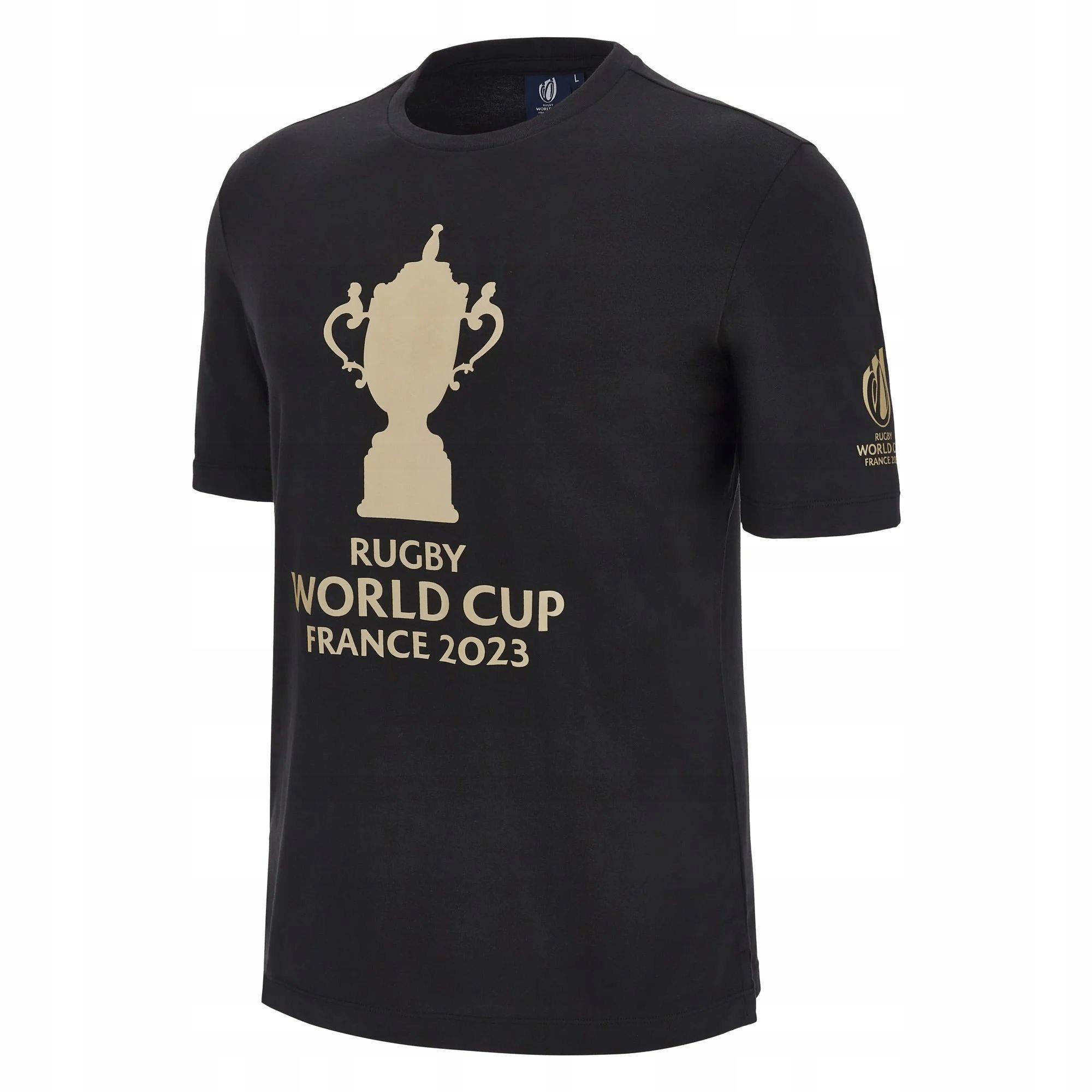 SuperMerchantEU Y6345 Macron RWC Frankrijk Katoen Web Ellis Heren T-shirt L