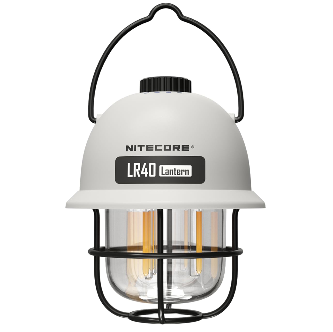 

Многофункциональный перезаряжаемый кемпинговый фонарь NITECORE LR40, 100 люмен, эко-сенсор, зарядный кабель USB-C (белый)