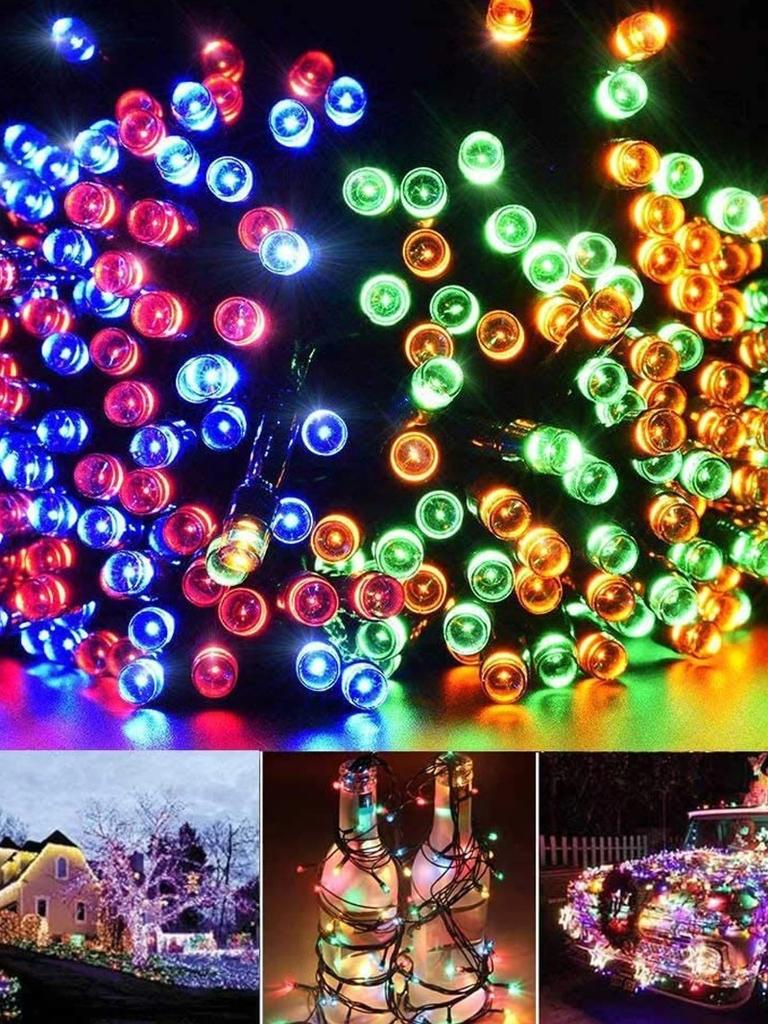 Solar Fairy Light Outdoor Waterproof 8 Modes Festival Party Decoration Garden and Courtyard Decoration LED String Lights